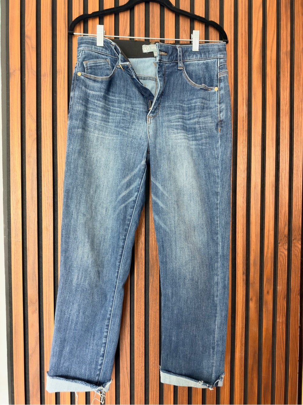 Wit & Wisdom Medium Blue Straight-Leg Jeans